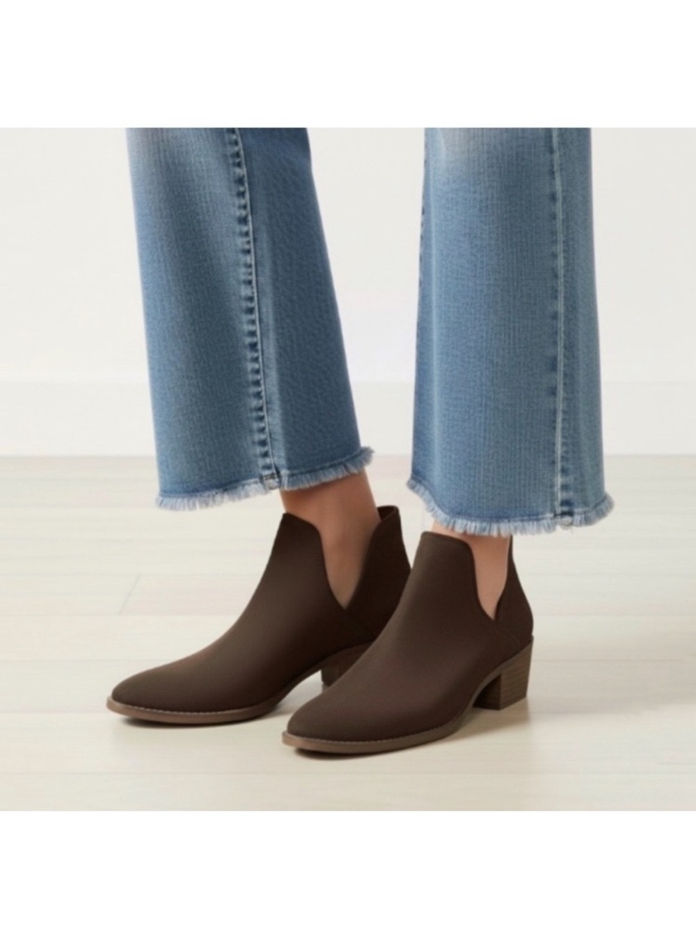 Steve Madden Austin Ankle Booties Shoes Size 8.5 Chocolate Brown Leather - Picture 1 of 10